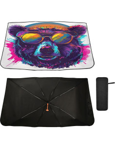 Sombrilla para Parabrisas DALAWU 140x70cm Plegable UV 2