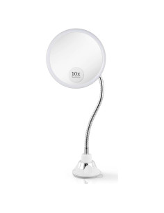 Espejo de Maquillaje 10X Mirrorvana Redondo 17 cm con Ventosa