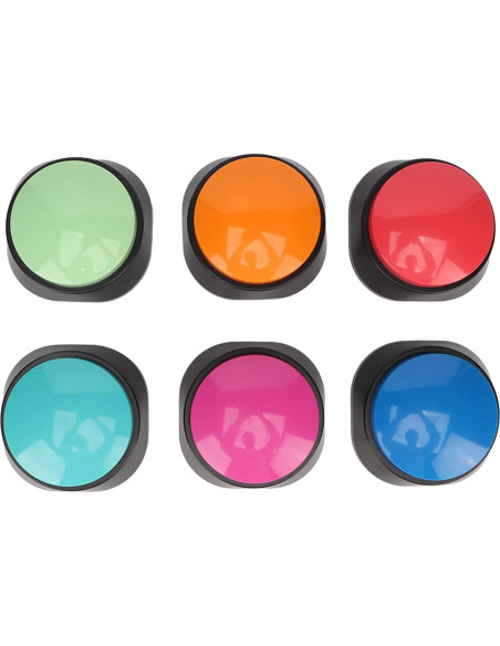 6 Botones de Grabación de Voz para Entrenamiento de Perros