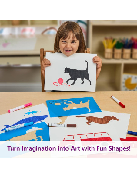 Plantillas de Plástico Lavables Grandes Colorations - Set de 12 Plantillas de Plástico Lavables Grandes Colorations - Set de 12