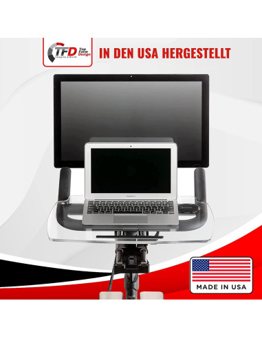 Bandeja Mejorada TFD para Bicicleta Peloton Original - Acrílico