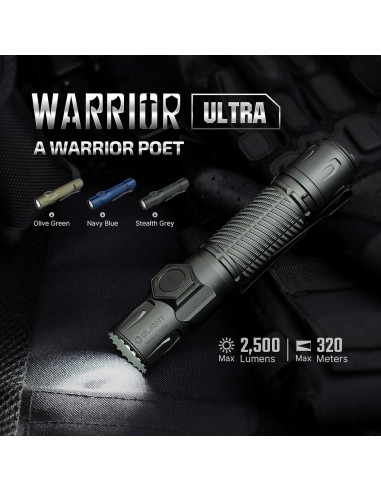 Linterna EDC OLIGHT Warrior Ultra 2500 Lúmenes Recargable