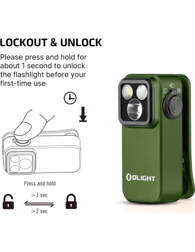Linterna EDC OLIGHT Warrior Ultra 2500 Lúmenes Recargable
