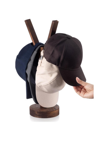 Soporte para Sombreros Chunful de Madera para 10 Gorras