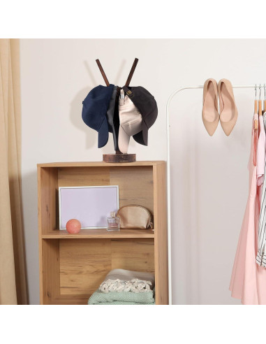 Soporte para Sombreros Chunful de Madera para 10 Gorras