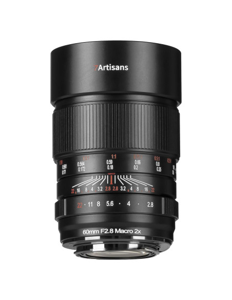 Lente Macro 60mm F2.8 2X 7artisans para Cámara Sony E