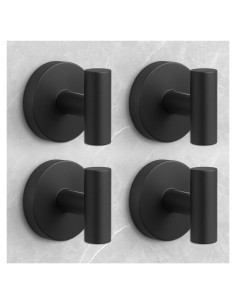 Ganchos de Ducha WingWider 4 Piezas Ventosa Alta Resistencia