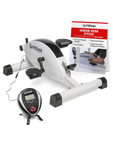 FitDesk Ciclo Bajo Escritorio Magnético 8 Niveles Resistencia