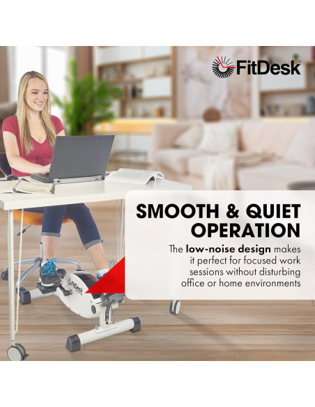FitDesk Ciclo Bajo Escritorio Magnético 8 Niveles Resistencia