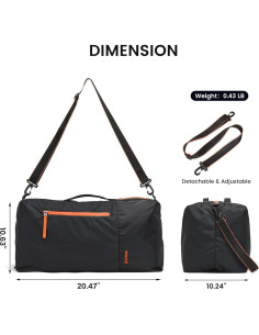 Bolsa de Deporte G4Free 40L con Compartimento Húmedo - Negro 2