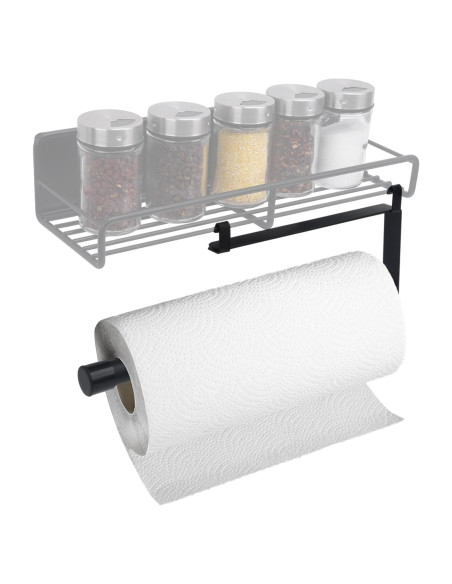 Soporte de Toallas de Papel Colgante ChengFu Acero Inoxidable Negro