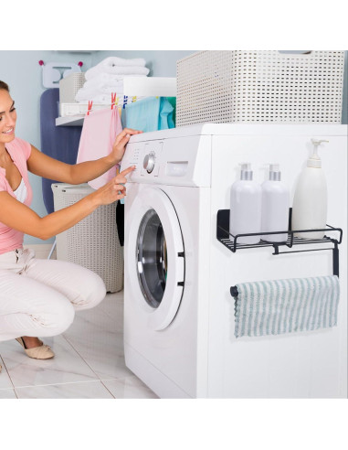 Soporte de Toallas de Papel Colgante ChengFu Acero Inoxidable Negro