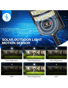 Luces Solares de Calle Heisolcool 50000LM con Sensor y Control Remoto 2