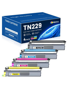 Cartuchos de Tóner TN229 Nildoa Paquete de 4 para Brother