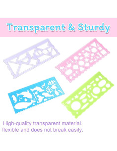 Plantillas de Dibujo de Animales Yuanchu - 8 Piezas Multicolor 2