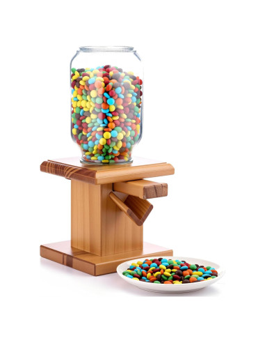 Dispensador de Dulces de Madera Maxdot 13x13x28 cm