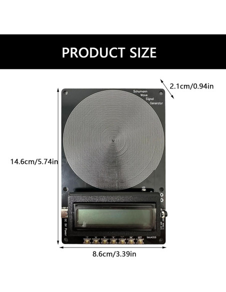 Generador de Frecuencia 7.83Hz VLSQHNCF Ajustable 0.01-100000Hz