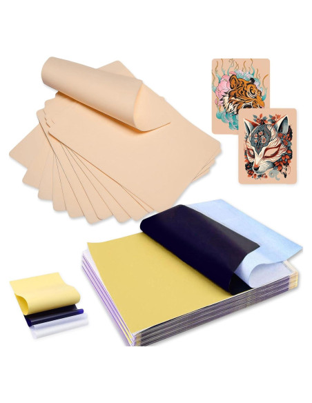 Kit de Práctica para Tatuajes CINRA - 30PCS Piel y Papel