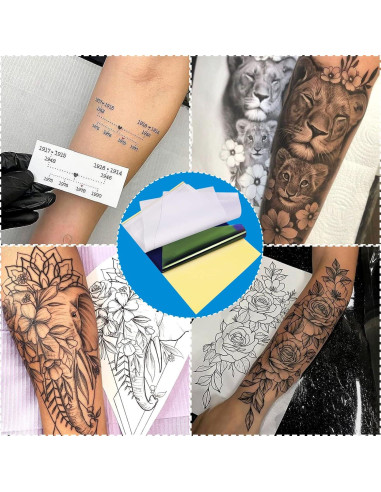 Kit de Práctica para Tatuajes CINRA - 30PCS Piel y Papel