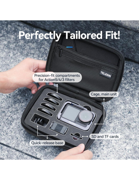 Estuche de Almacenamiento TELESIN para DJI Osmo Action 5/4/3