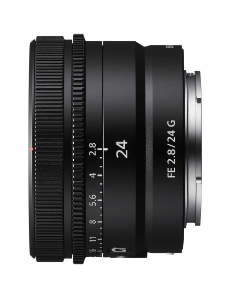 Lente Sony FE 24mm F2.8 G Ultra-Compacto 161g