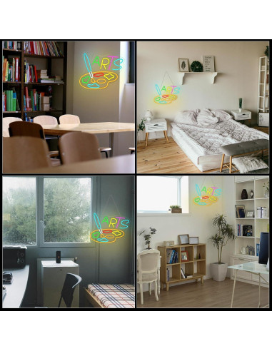 Luz de Neón LED VVYXX Tablero de Dibujo 35.6x20.3 cm