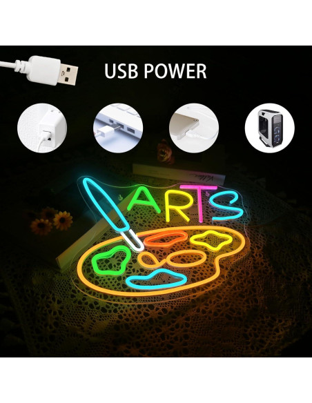 Luz de Neón LED VVYXX Tablero de Dibujo 35.6x20.3 cm Luz de Neón LED VVYXX Tablero de Dibujo 35.6x20.3 cm