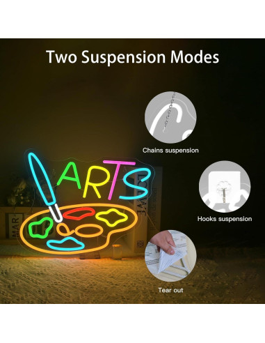 Luz de Neón LED VVYXX Tablero de Dibujo 35.6x20.3 cm