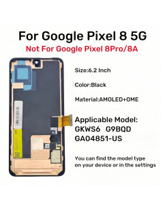 Pantalla AMOLED Original Google Pixel 8 5G Reemplazo 6.2" 2