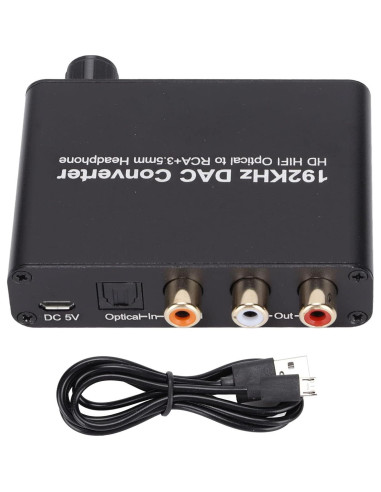 Convertidor de Audio Digital a Analógico Zunate 192KHz DAC