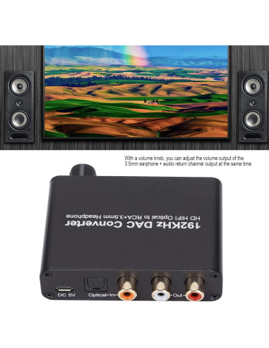 Convertidor de Audio Digital a Analógico Zunate 192KHz DAC