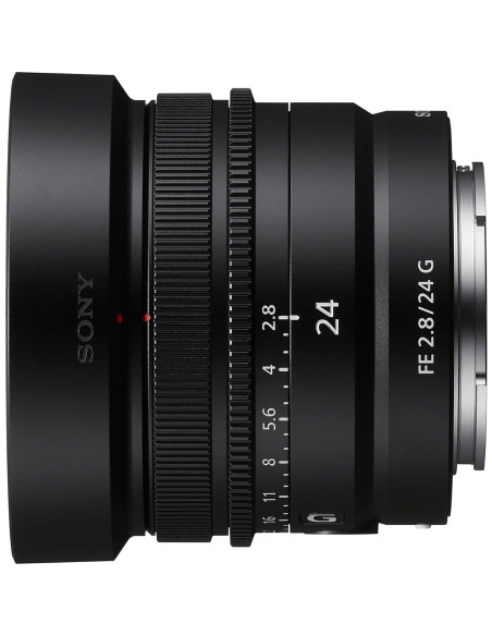 Lente Sony FE 24mm F2.8 G Ultra-Compacto 161g