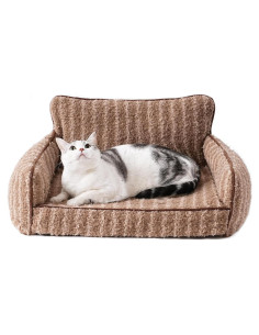 Cama Ortopédica para Gatos y Perros Mewoo 66x48cm Marrón