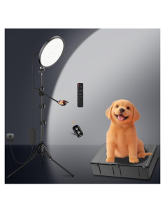 Anillo de Luz 55W 6500K con Soporte Trípode y Control Remoto