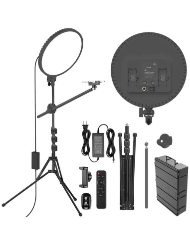 Anillo de Luz 55W 6500K con Soporte Trípode y Control Remoto