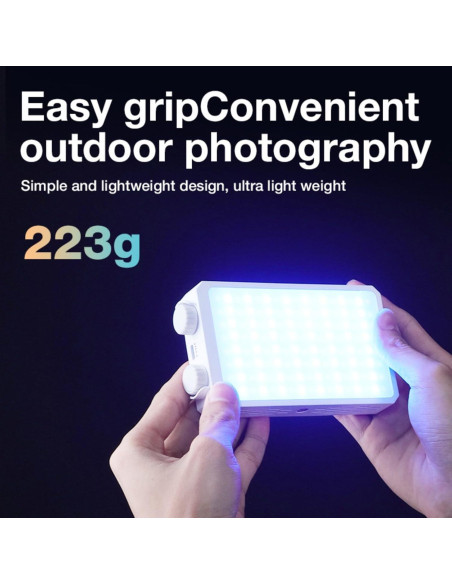 Luz de Video LED Portátil JatureClets 25W RGB 8000 Lúmenes