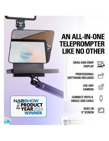 Elgato Teleprompter Premium con Soporte Giratorio Ajustable