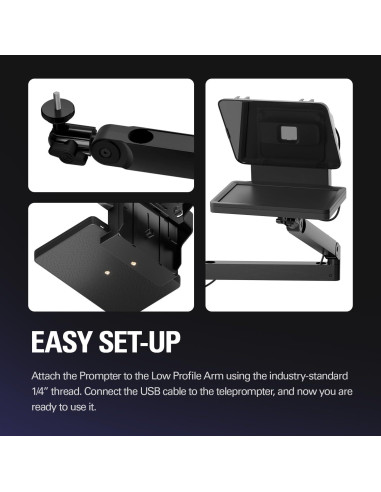 Elgato Teleprompter Premium con Soporte Giratorio Ajustable