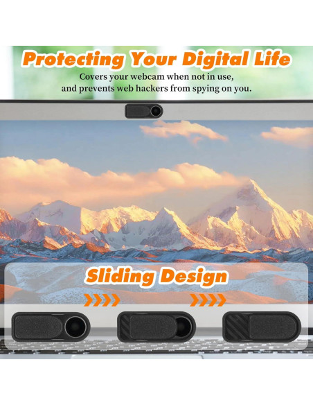 Cubierta de Webcam MBAIYO, 16 Piezas, Protección Privacidad