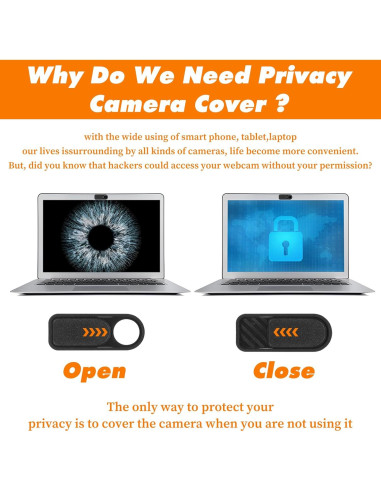Cubierta de Webcam MBAIYO, 16 Piezas, Protección Privacidad