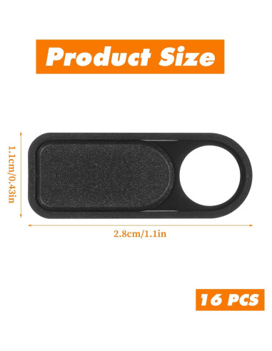 Cubierta de Webcam MBAIYO, 16 Piezas, Protección Privacidad