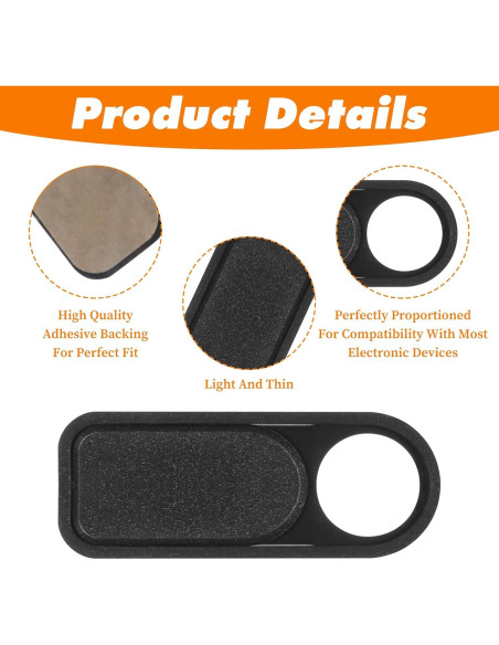 Cubierta de Webcam MBAIYO, 16 Piezas, Protección Privacidad