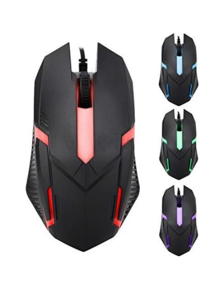 Ratón Gaming con Cable Pomya 1600DPI Ergonómico para PC