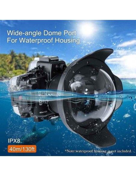 Puerto de Domo Acrílico SeaFrogs WA006-A 40M para Lentes 90mm