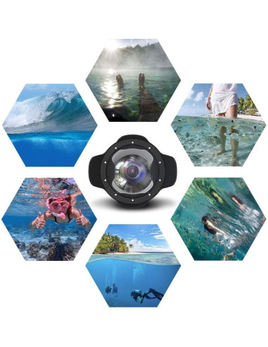 Puerto de Domo Acrílico SeaFrogs WA006-A 40M para Lentes 90mm