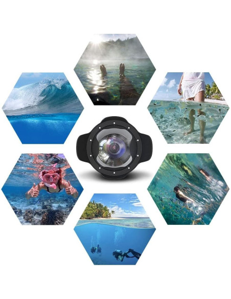 Puerto de Domo Acrílico SeaFrogs WA006-A 40M para Lentes 90mm