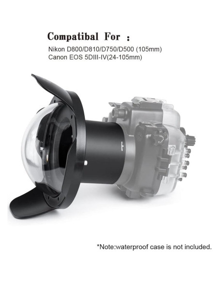 Puerto de Domo Acrílico SeaFrogs WA006-A 40M para Lentes 90mm