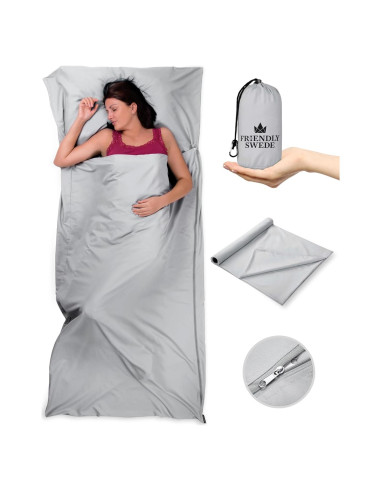Saco de Dormir The Friendly Swede Microfibra Gris 105x220cm