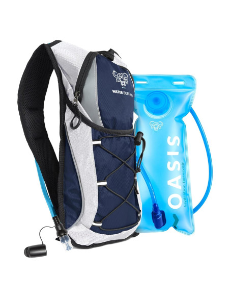 Mochila de Hidratación Water Buffalo 12L con Bolsa de 2L Azul