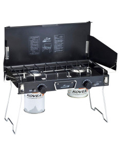 Estufa de Campamento Kovea Slim Twin Lite 2 Quemadores
